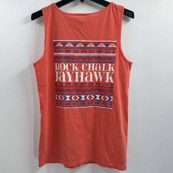 University of Kansas Rock Chalk Jayhawk Men’s Size Small Tank Top New - Picture 4 of 8